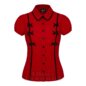 Hell Bunny Casey Blouse (Red) | Alternative Blouses, Gothic Clothing