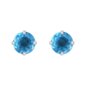 Blue Banana Surgical Steel Cubic Zirconia Round Stud Earrings (Aqua) | Blue Banana