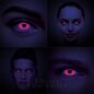 UV i-Glow 30 Tage rote farbige Kontaktlinsen, Coloured Contacts UK