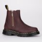 Dr Martens Chelsea 2976 Alyson Zip Grizzly Boots (Cherry) | Autumnal Dr Martens