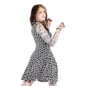 Jawbreaker Corsetto A Cuore A Quadretti Vestito (Nero/Bianco) | Blue Banana