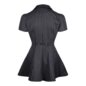 Abito a righe gessate Banned X Blue Banana (nero) | Mini abito gotico