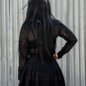 Hell Bunny Mea Culpa Top (Black) | Alternative Long Sleeved Tops