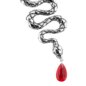 Blue Banana Surgical Steel Winding Snake Ear Weight (Silver) | Body Piercing Jewellery