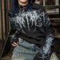 Heartless Akumu Top (Black/Grey) | Alternative Fashion, Goth Clothing