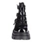 Bleeding Heart Patent Strap Sandals (Black) | Alternative Footwear