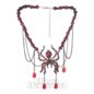 Blue Banana Spider Bead Necklace (Black/Red) | Blue Banana