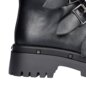 Bleeding Heart Buckle Boots (Black) | Alternative Footwear