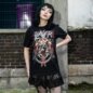 Offizielles Slayer Demonic Admat T-Shirt (Schwarz) | Blue Banana Band Merchandise