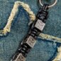 Blue Banana Cross Cord Key Chain (Black) | Alternative Accessories