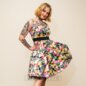 H&R London Night Bloom Dress (Multicolour) | Vintage Mini Dresses