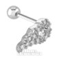 Blue Banana Body Piercing Barra Para Tragus Con Ala de 1 x 8mm - Plateado