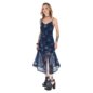 Jawbreaker Flower Koi Mesh Midi Dress (Navy) | Alternative Fashion, Goth Clothing