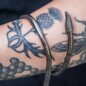 Armband mit Schlangenmotiv aus blauer Banane (Schwarz) | Alternative Accessoires