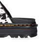 Dr Martens Zebzag Dalmatian Slider (Black/Cream) | Dr Martens Sandals