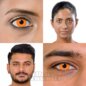 Orange UV I-Glow Coloured Contact Lenses (30 Day) | Coloured Contacts