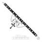 Blue Banana Calavera Y Cruces Gargantilla (Negro/Plata) | Blue Banana