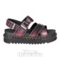 Dr Martens Voss II Two Tone Vegan Rub Off Sandals (Black/Pink)