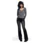 Ragged Priest Talley Top (Grey/Black) | Alternative Clothing