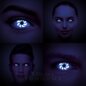 Rosa optische UV I-Glow farbige Kontaktlinsen (30 Tage) | Coloured Contacts