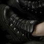 Buffalo Gospher Mid Boot (Black) | Alternative Platform Boots