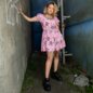 Hell Bunny Ma Boheme Mini Dress (Pink) | Gothic Summer Clothing