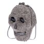 Blue Banana Crystal Skull Bag (Silver) | Alternative Handbags