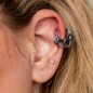 Ohrklicker mit Schlangenmotiv aus Chirurgenstahl von Blue Banana (Silber) | Piercingschmuck