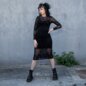 Hell Bunny Mea Culpa Midi Dress (Black) | Alternative Midi Dresses