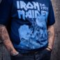 Official Iron Maiden Life After Death Stamp T-Shirt (Navy Blue) | Band Merchandise Blue Banana