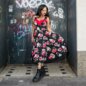 Hell Bunny Yuna Midi Dress (Black) | Alternative Dress, Gothic Clothing