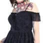 Jawbreaker Tarot Cold-Shoulder Midi Dress (Black) | Blue Banana