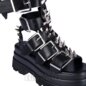 Koi Mage Resistor High Spiked Sandalen (Schwarz)