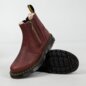 Dr Martens Chelsea 2976 Alyson Zip Grizzly Boots (Cherry) | Autumnal Dr Martens