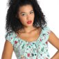 Hell Bunny Tijuana Mini Dress (Green) | Blue Banana