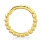 Blue Banana Anello Con Segmenti Incernierati da 1,0 x 8 mm in Oro 9 kt Con Palline (Oro)