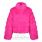Blue Banana – Kunstpelzjacke mit Reißverschluss (Pink) | Blue Banana