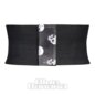 Blue Banana Wide Waist Skull Print Belt (Black) | Blue Banana