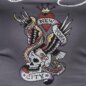 Ed Hardy NYC Diamante Crop Vest (Charcoal) | Alternative Tops
