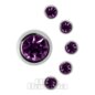 Blue Banana Surgical Steel 6mm Jewelled Ball (Amethyst Purple)