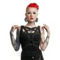 Poizen Industries Pentagram Black Harness, Gothic Accessory
