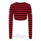 Banned Chantrea Striped Crop Top (Red/Black)