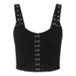 Hell Bunny Tabitha Crop Top (Black)