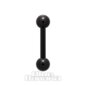 Tige / Barre Barbell En Titane Noir Pour Piercing - 1.2x8mm