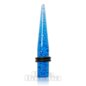 Blue Banana Body Piercing Glitter Glitzer Ear Stretcher Dehnstab Taper Expander 2mm-10mm (Breite/Stärke) (Blau)