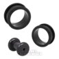 Tunnel Piercing In Silicone Flesh Blue Banana Body Piercing (Nero) 3 - 12mm - 8mm (Calibro/Spessore)