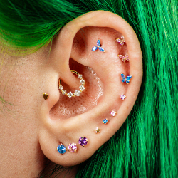 Ideas de estilo para perforaciones en las orejas